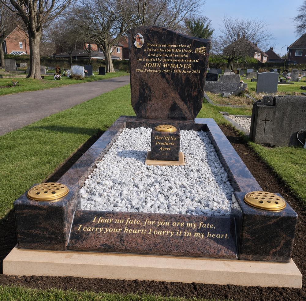 Memorial kerb set by Eden Memorials — example 6